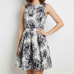 H&M Jacquard-wave Sleeveless Party Midi Dress